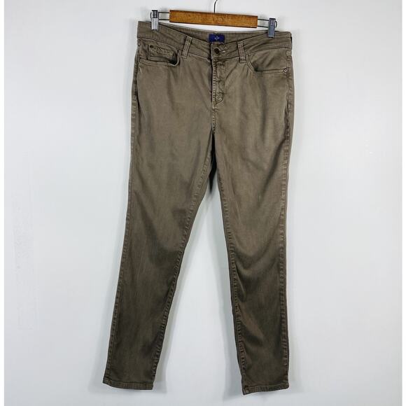 NYDJ Alina Skinny Jeans Leggings Jeggings Brown 5-Pocket - Picture 1 of 5